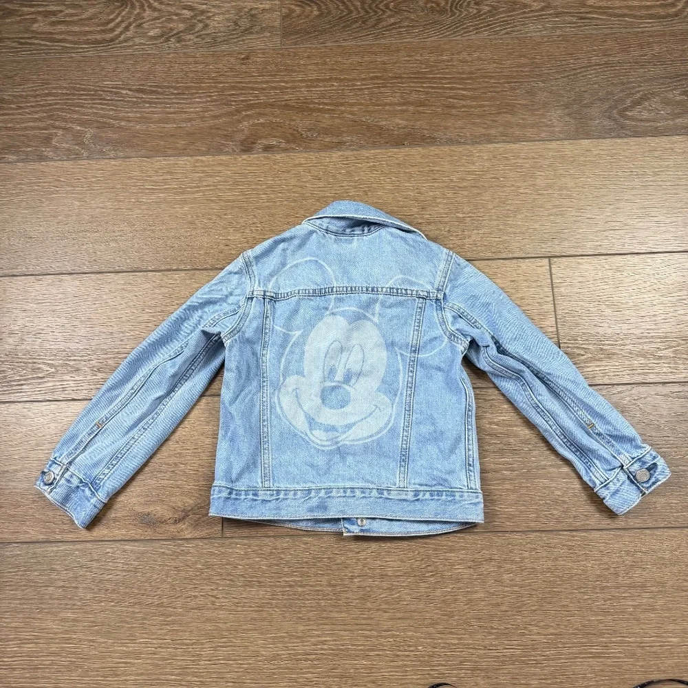 Gap x Disney Mickey Mouse Jean Jacket 5Y Snap Closure, DIsney World Disney Land